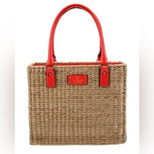 Kate Spade New York Wicker Bucket Bag | Straw Bag | Straw Bucket Bag | Tote Bag